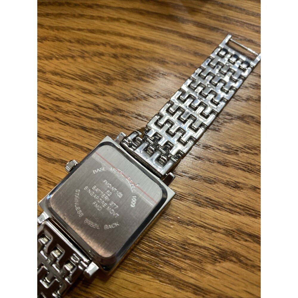 FMD Silver Square Watch Metal Band - Picture 5 of 14